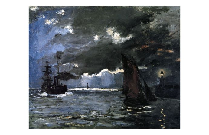 Monet Seascape Moonlight